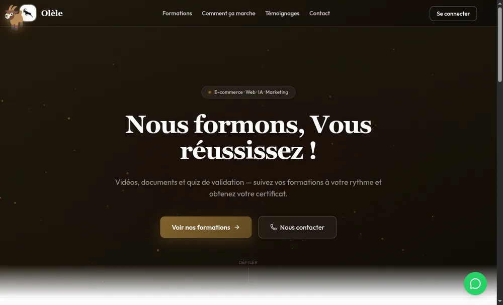 Espace de formation d'Olèle sur Liggeyo
